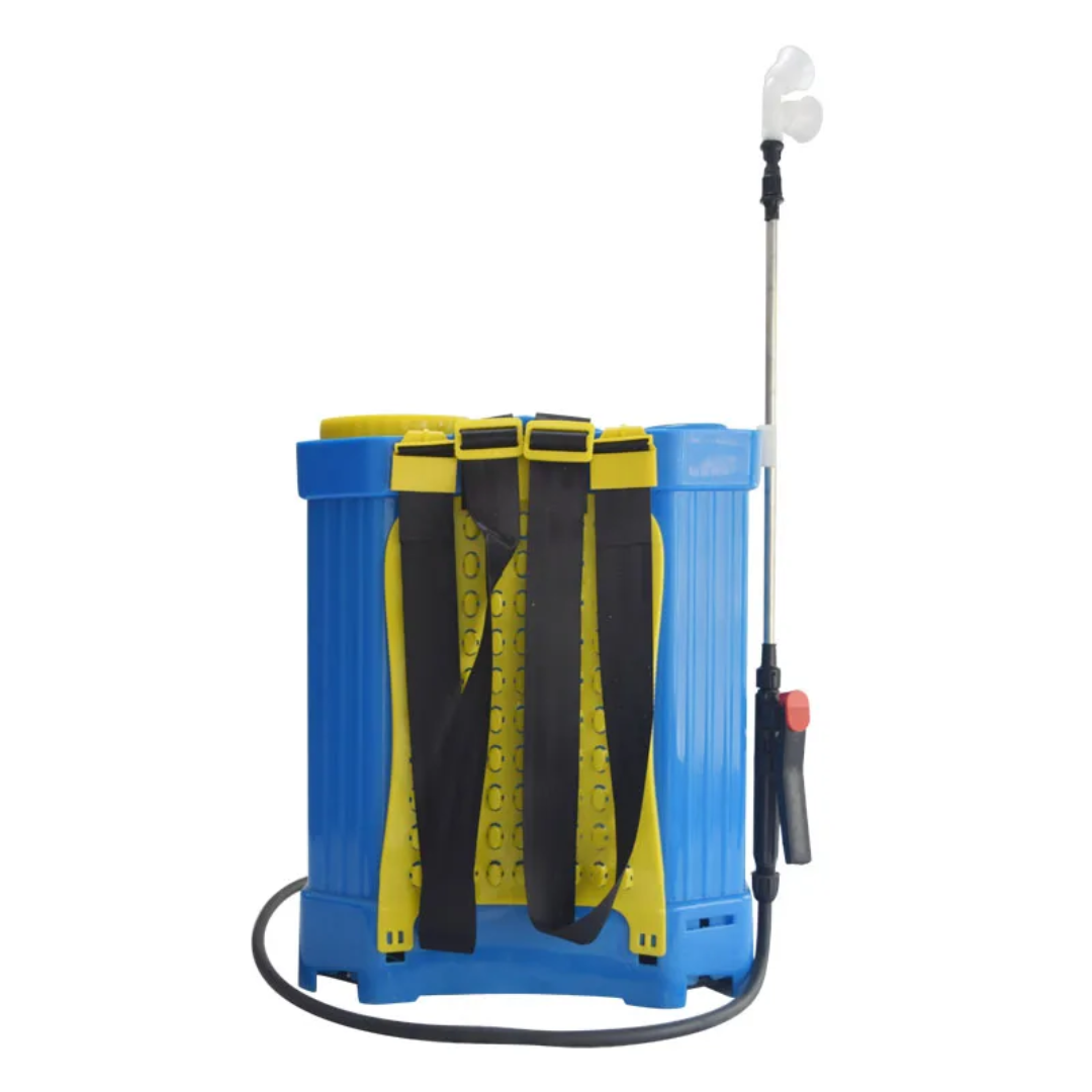 20L Solar-Powered Backpack Knapsack Sprayer — Electric Pump, Dual Nozzle