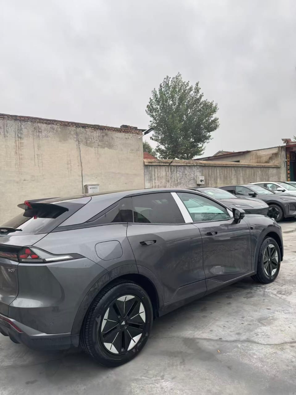 Avatr 07 Electric SUV — Space Grey with Burnt Orange Leather Interior