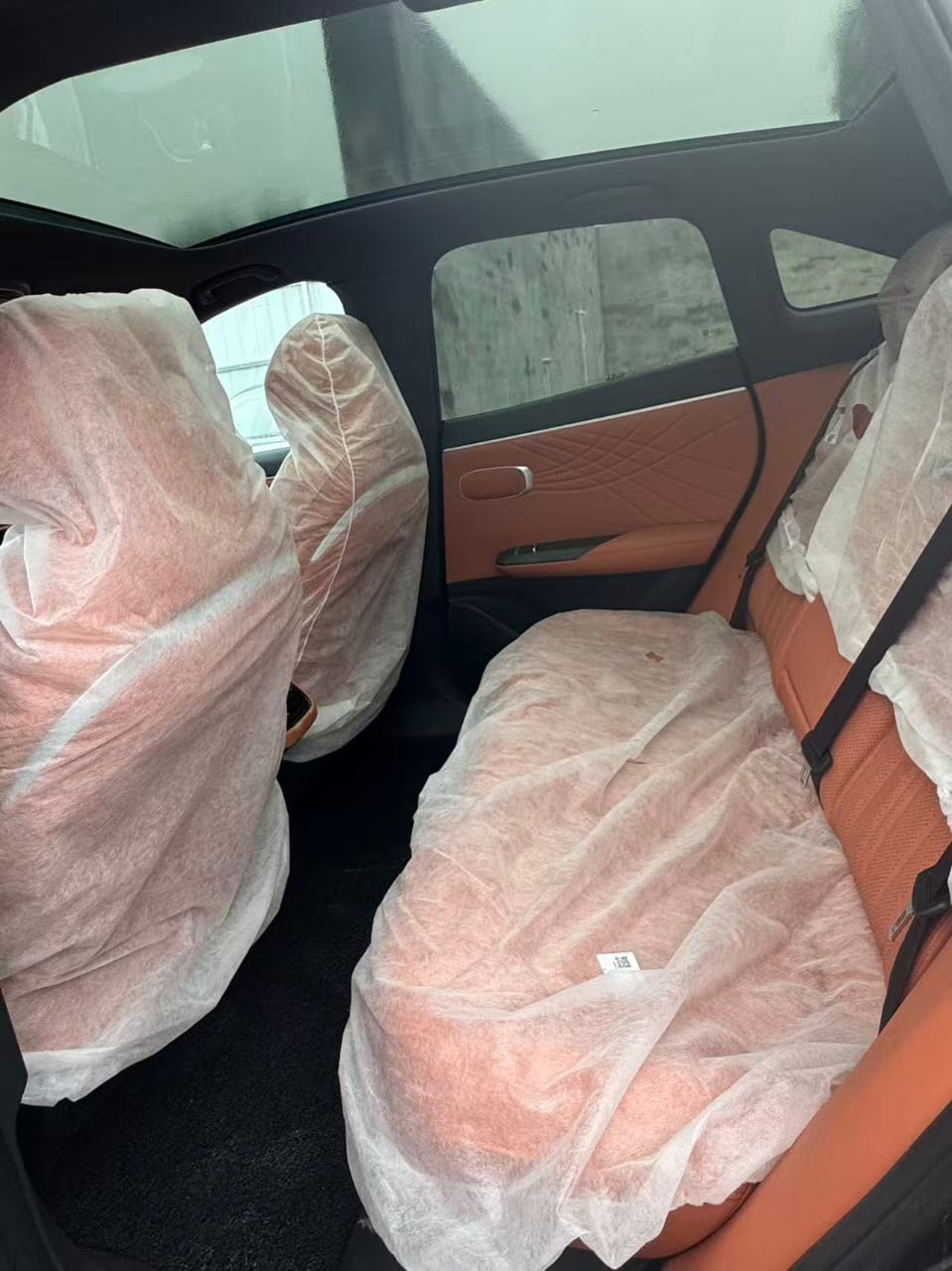 Avatr 07 Electric SUV — Space Grey with Burnt Orange Leather Interior