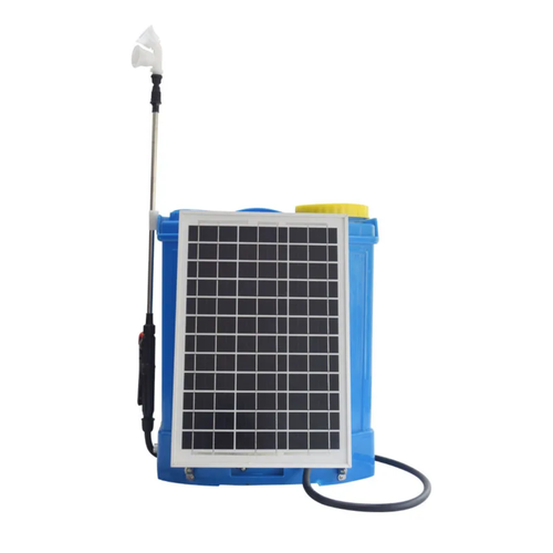 20L Solar-Powered Backpack Knapsack Sprayer — Electric Pump, Dual Nozzle