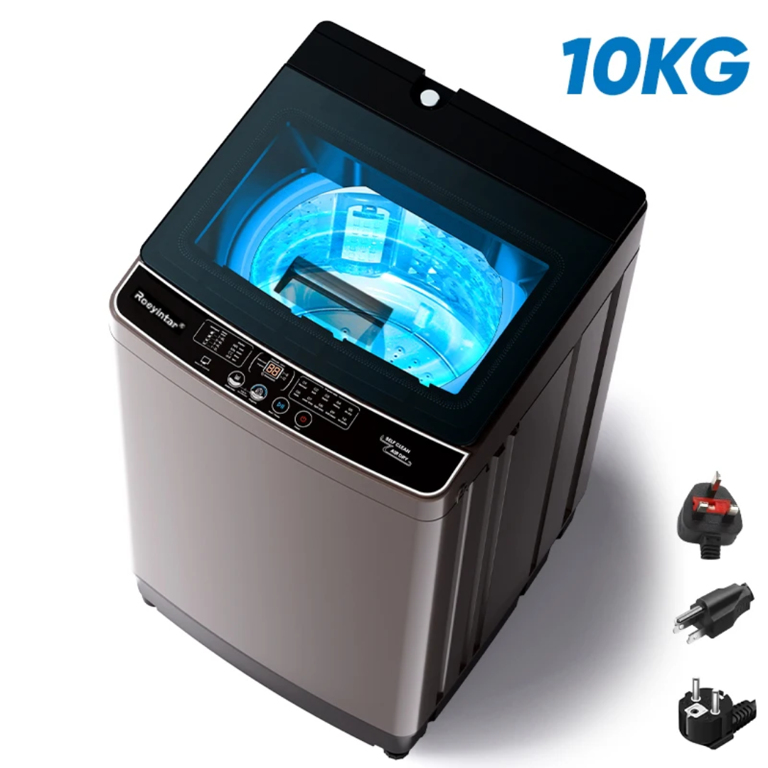 Roeyintar 10KG Top Load Fully Automatic Washing Machine — UV Light, Self Clean & Air Dry