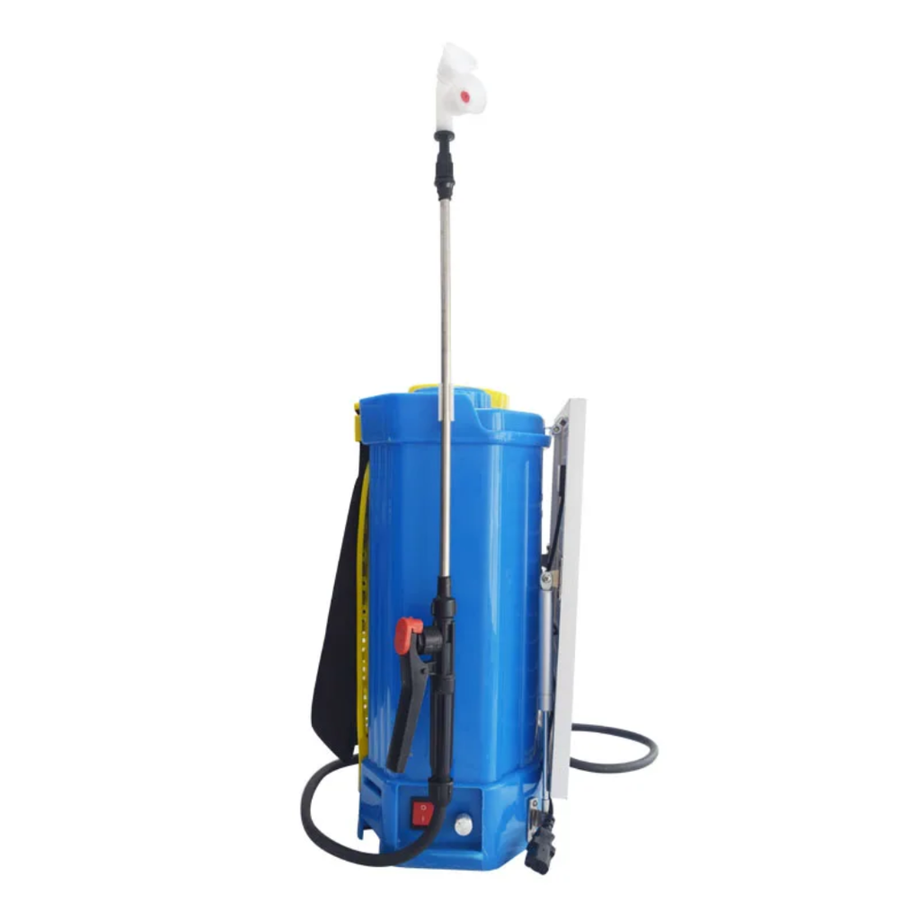 20L Solar-Powered Backpack Knapsack Sprayer — Electric Pump, Dual Nozzle