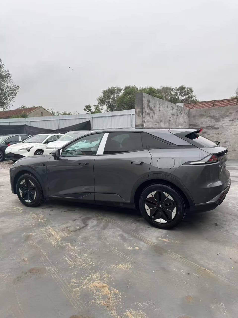 Avatr 07 Electric SUV — Space Grey with Burnt Orange Leather Interior