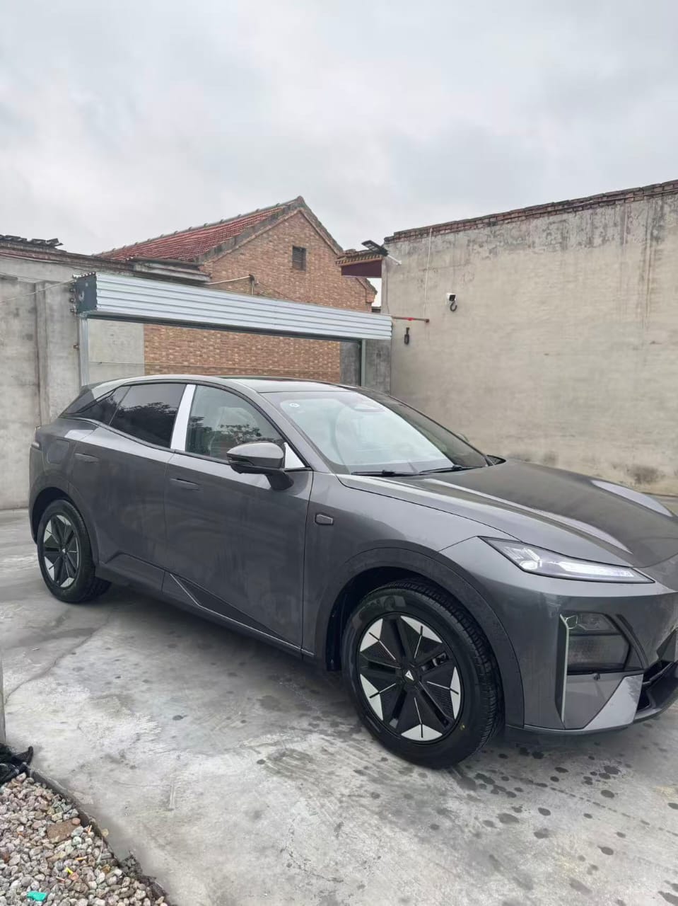 Avatr 07 Electric SUV — Space Grey with Burnt Orange Leather Interior