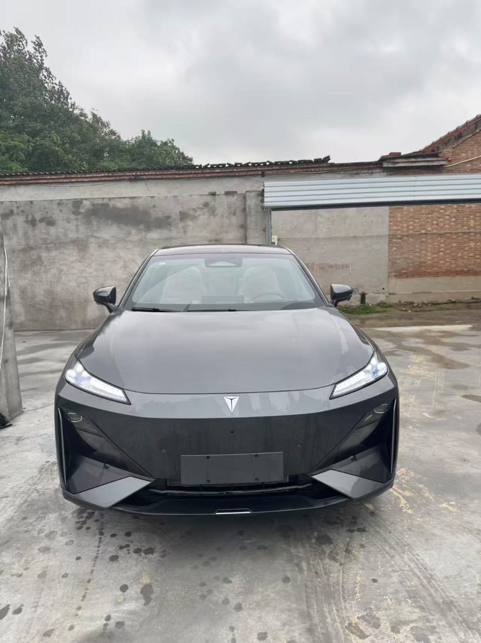 Avatr 07 Electric SUV — Space Grey with Burnt Orange Leather Interior