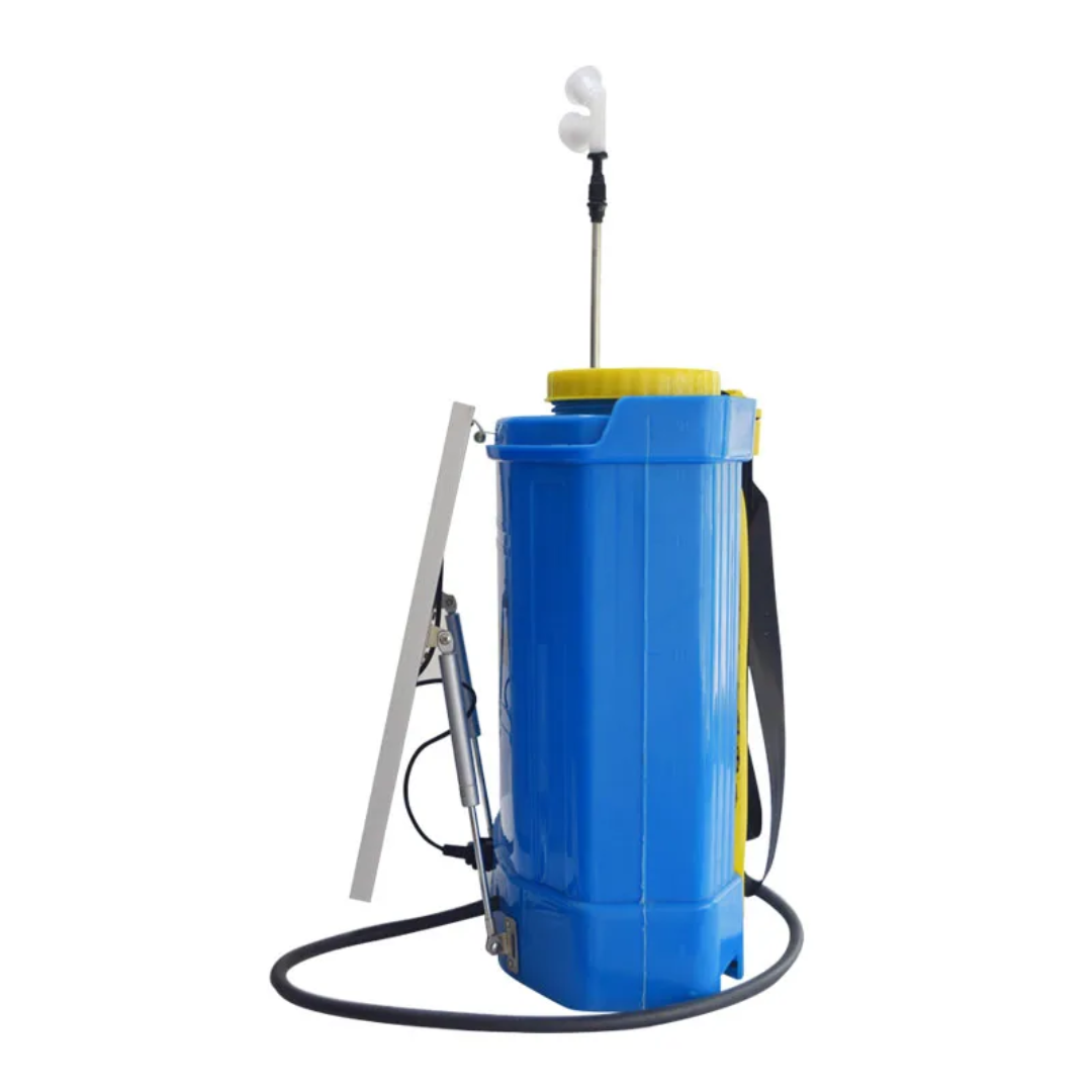 20L Solar-Powered Backpack Knapsack Sprayer — Electric Pump, Dual Nozzle
